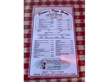 Filippi's Pizza Grotto Temecula menu photo