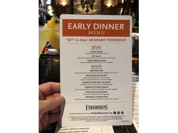 Firebirds Wood Fired Grill menu photo