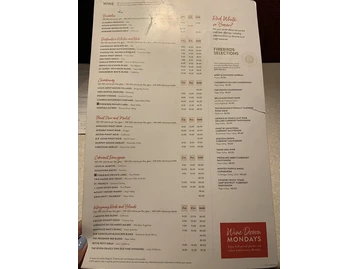 Firebirds Wood Fired Grill menu photo