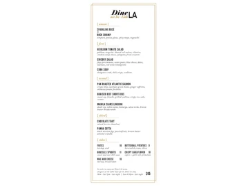 Firefly menu photo