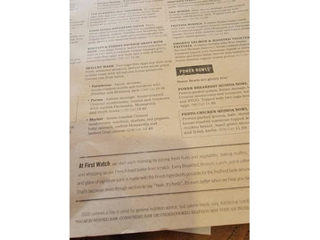 First Watch menu photo