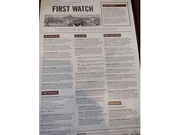 First Watch menu photo
