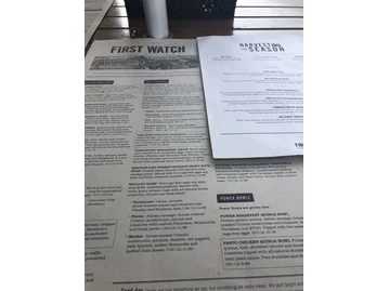 First Watch menu photo
