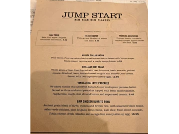 First Watch menu photo