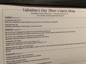 Fleming’s Prime Steakhouse & Wine Bar menu photo