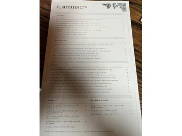 FlintCreek Cattle Co menu photo