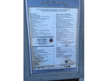 Fog Harbor Fish House menu photo