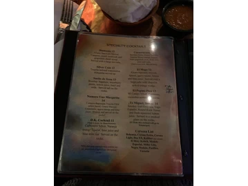 Fonda San Miguel menu photo