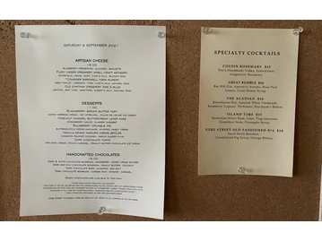 Fore Street Restaurant menu photo