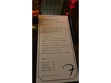 Formento's menu photo