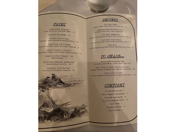 Forte dei Marmi menu photo