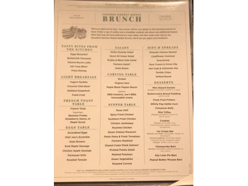 Founding Farmers Reston Station menu photo