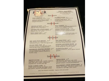 Four by Brother Luck menu photo