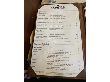Frankie's The Steakhouse menu photo