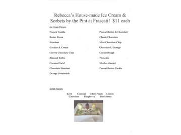 Frascati menu photo