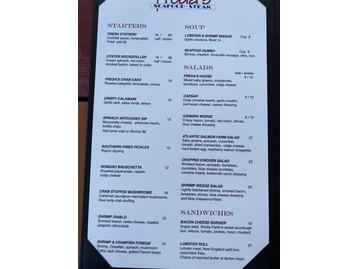 Freda's Seafood Grille menu photo