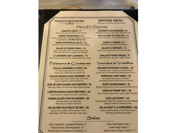 French Rotisserie Café menu photo