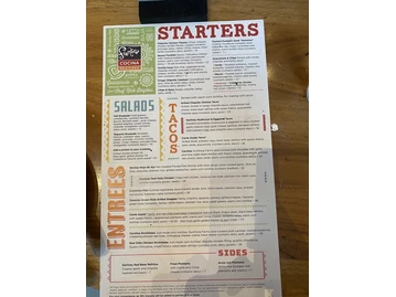 Frontera Cocina menu photo