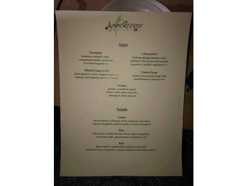 Gamekeeper Restaurant menu photo