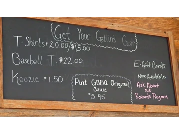 Gatlin's BBQ menu photo