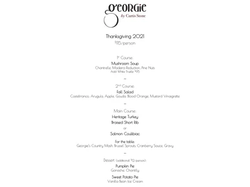 Georgie by Curtis Stone menu photo