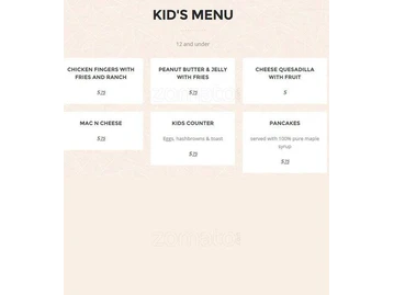 Geraldine's Counter Restaurant menu photo