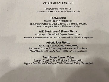 Geronimo menu photo