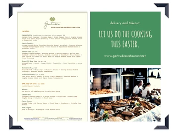 Gertrude's menu photo