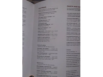 Giancarlo’s Sicilian Steakhouse menu photo