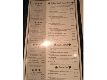 Gino's Restaurant menu photo