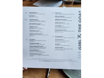 Girl & The Goat menu photo