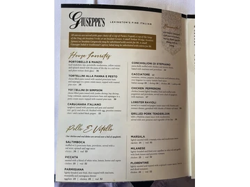 Giuseppe's Ristorante Italiano menu photo
