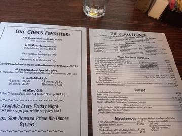 Glass Lounge Restaurant menu photo