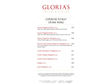 Gloria's Latin Cuisine menu photo