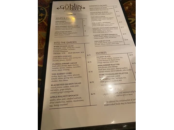 Goblin Market menu photo