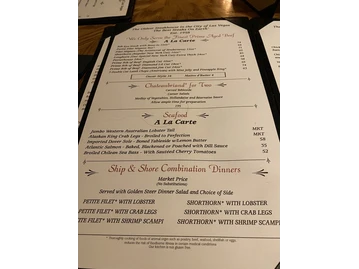Golden Steer Steakhouse Las Vegas menu photo