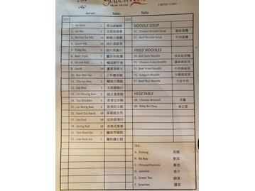 Golden Wok menu photo
