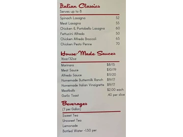 Gondola House Pizzeria menu photo