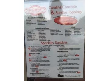 Goodberry's Frozen Custard menu photo