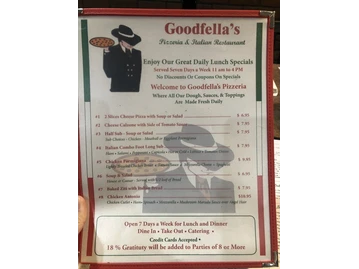Goodfella's Pizzeria menu photo