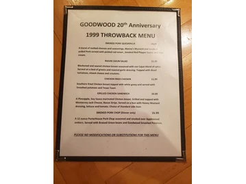 Goodwood Barbecue Company menu photo