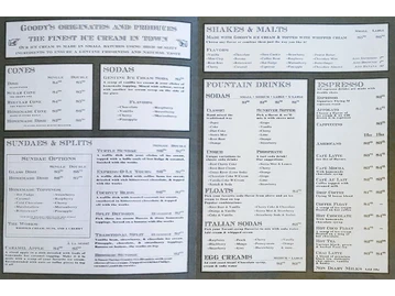 Goody's Soda Fountain menu photo