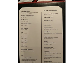 Gordon Ramsay Steak menu photo