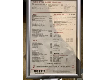 Gott's Roadside menu photo