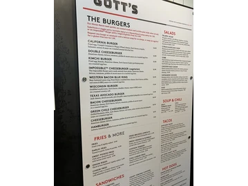 Gott's Roadside menu photo