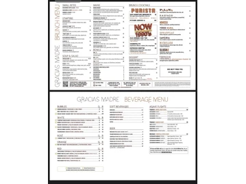 Gracias Madre West Hollywood menu photo