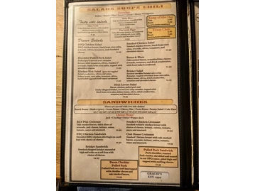 Gracie's menu photo