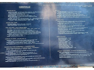GRANVILLE menu photo