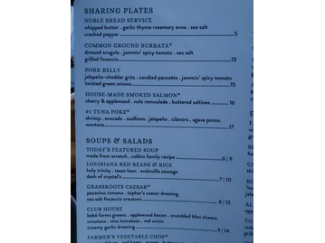 Grassroots Kitchen & Tap - Scottsdale menu photo