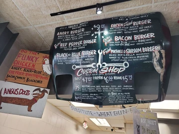 Grease Monkey Burger Shop menu photo